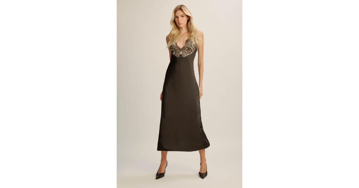 knee length dresses for ladies Hayden Slip Ivory