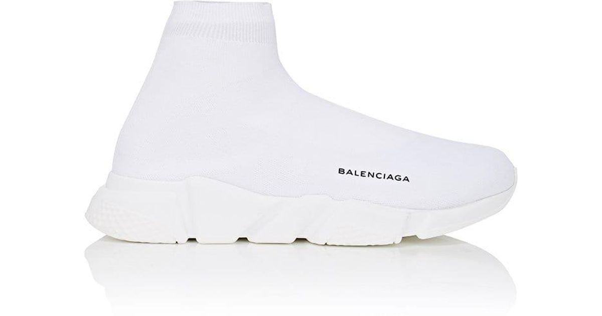 balenciaga sock shoes all white