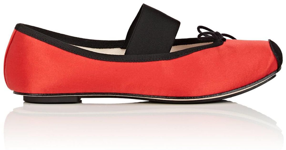 red repetto ballet flats