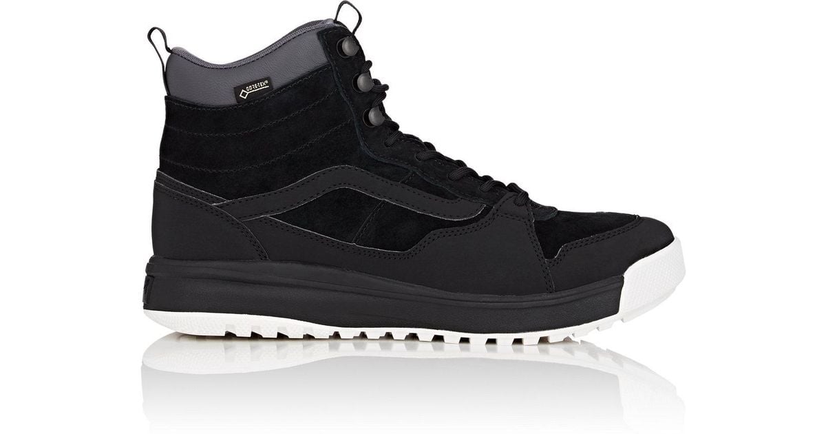 vans ultrarange hi mte black