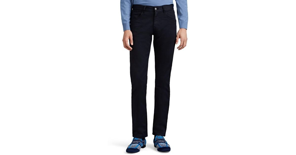 Prada Denim Classic Tapered Jeans in Navy (Blue) for Men - Lyst