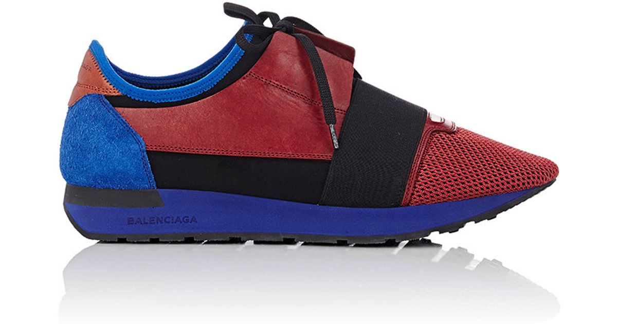 black white and red balenciaga runners