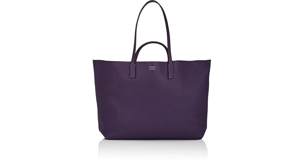 Moynat Green Quattro Gm Reversible Leather Tote Bag