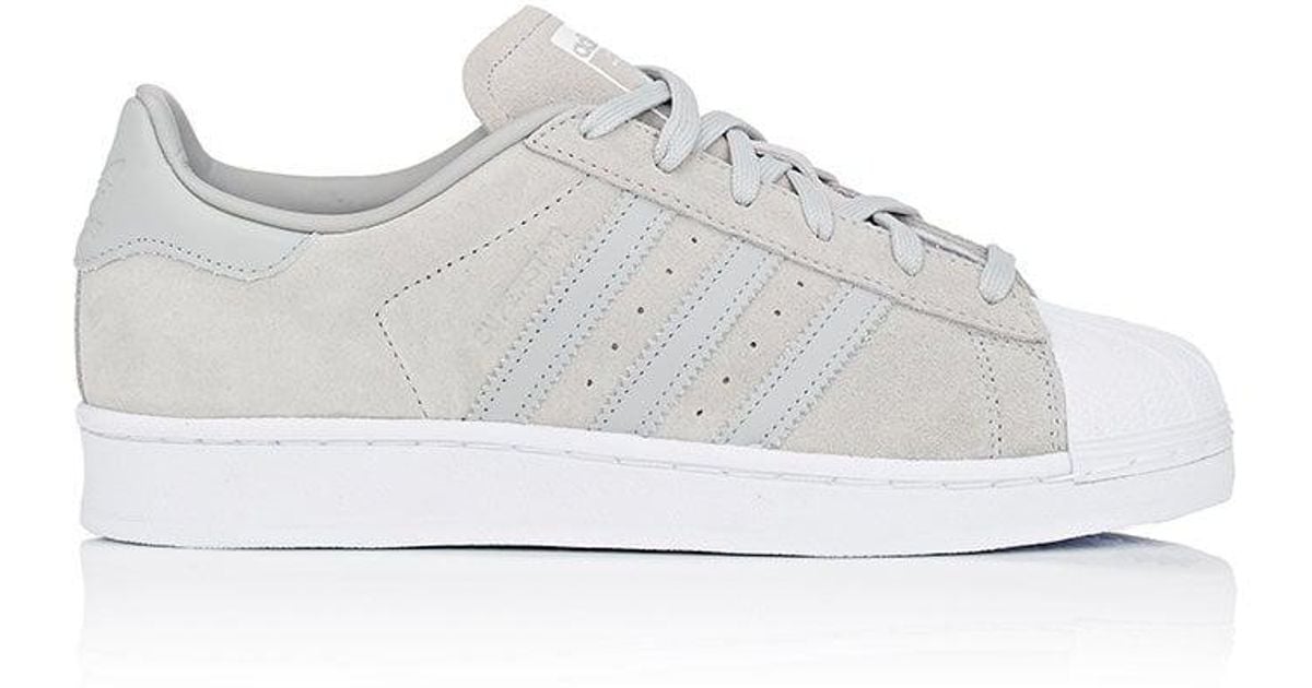 adidas Originals Superstar Suede Sneakers in Light Grey,Silver (Gray ...
