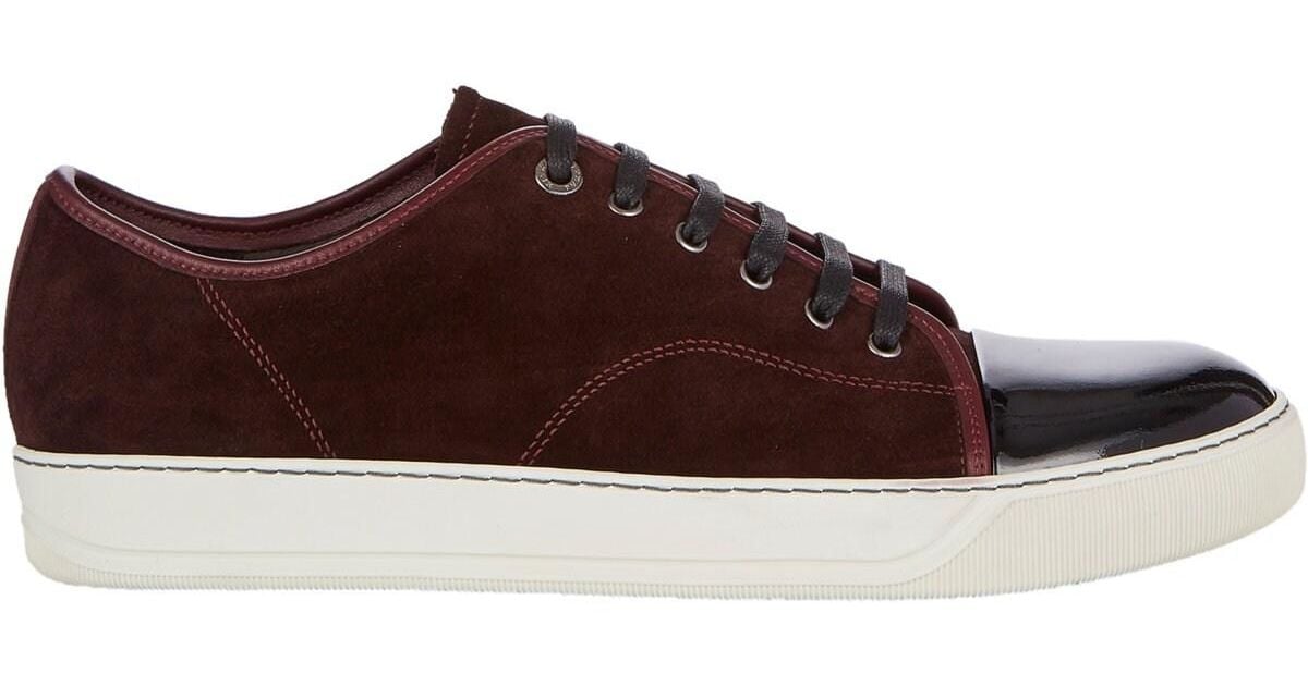 red lanvin sneakers