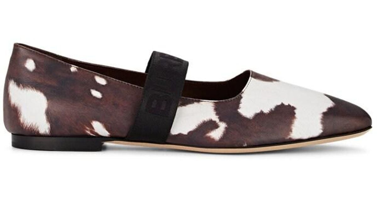 cow print flats