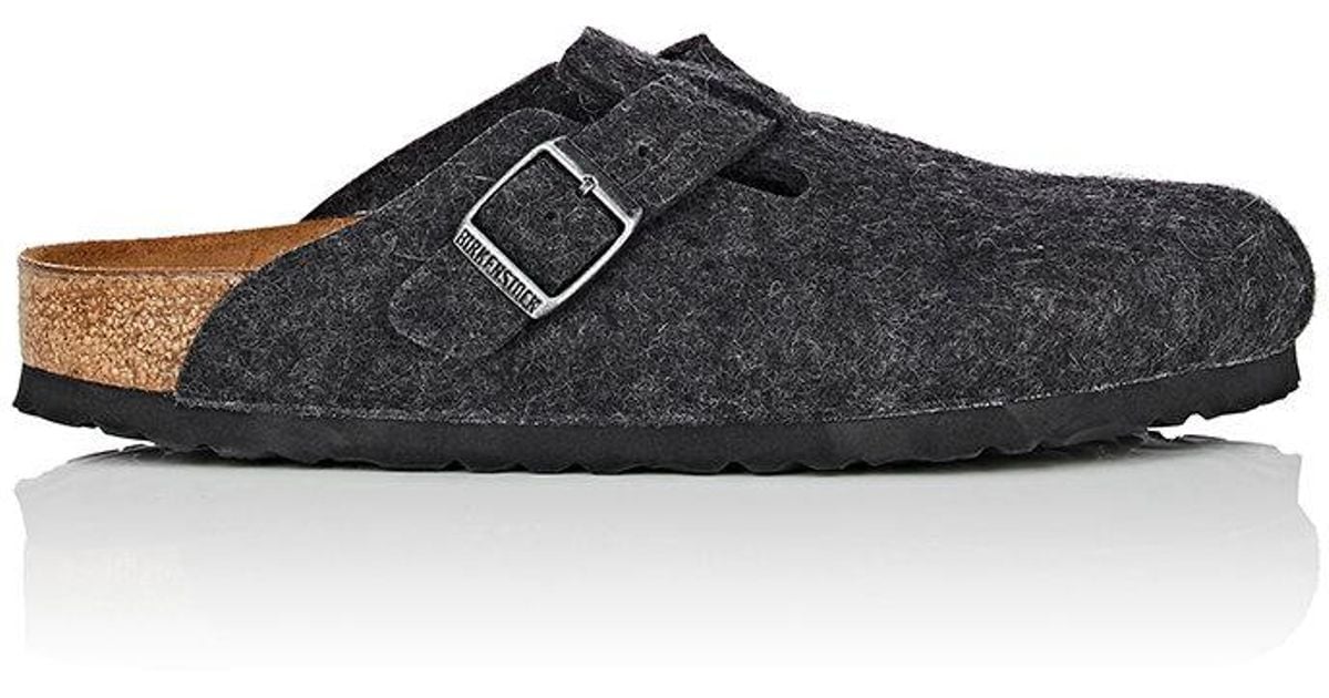 wool felt birkenstock clog