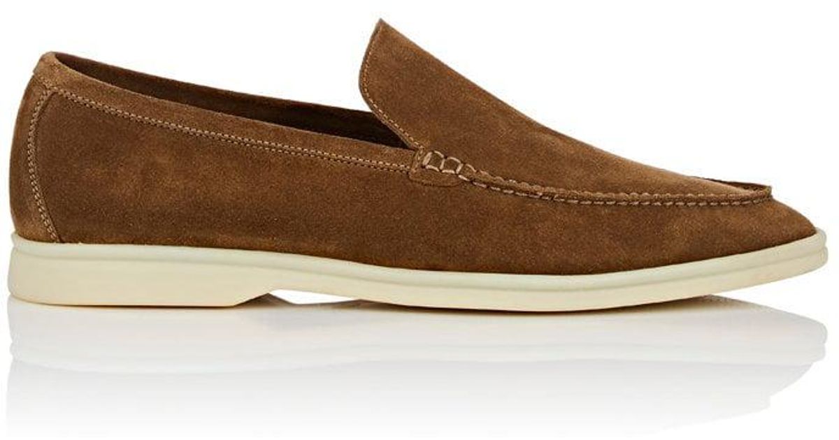 suede loafers in summer