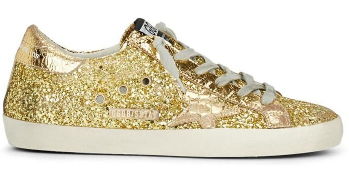 golden goose superstar gold glitter