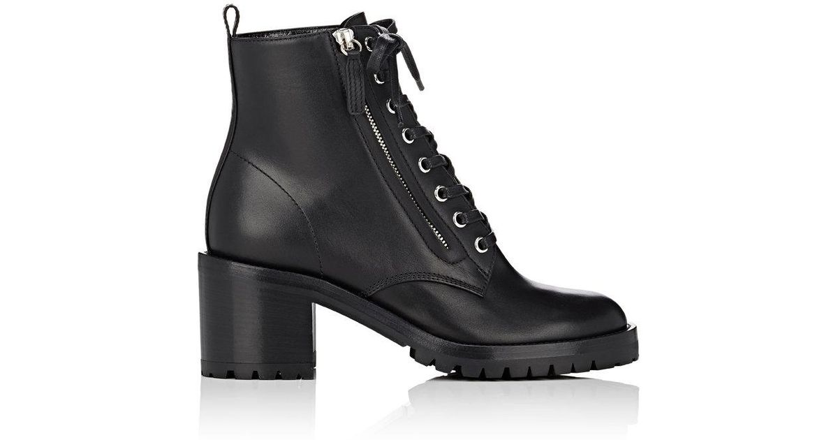 gianvito rossi croft leather ankle boots