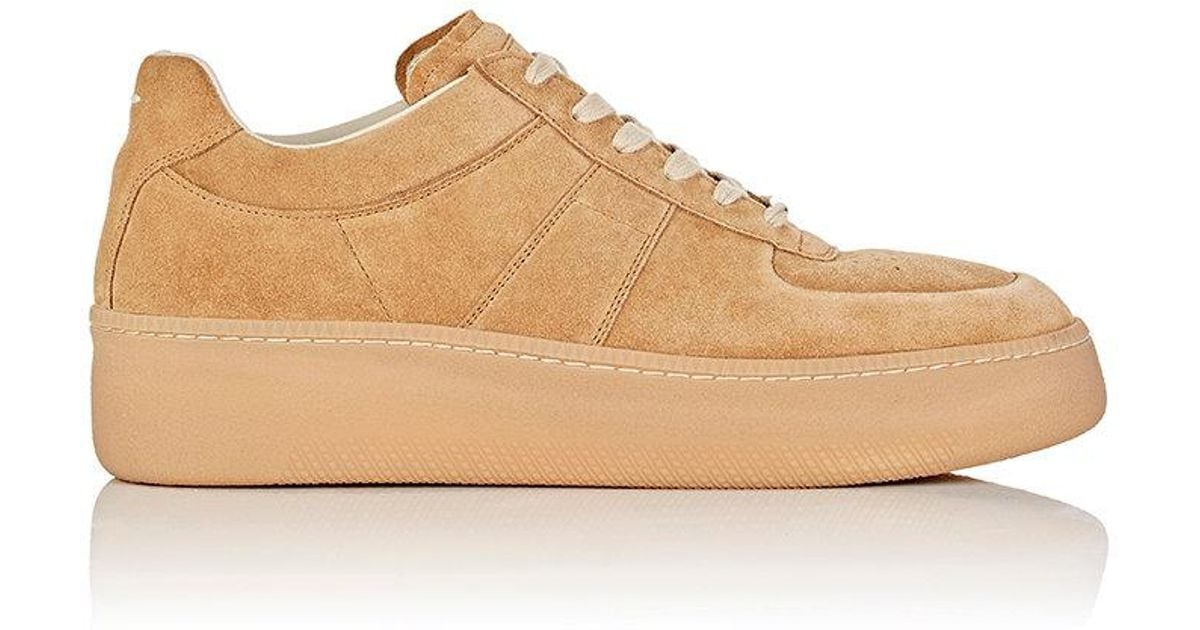 maison margiela suede sneakers