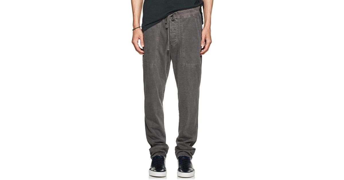 James Perse Cotton Jogger Pants in Gray for Men - Lyst