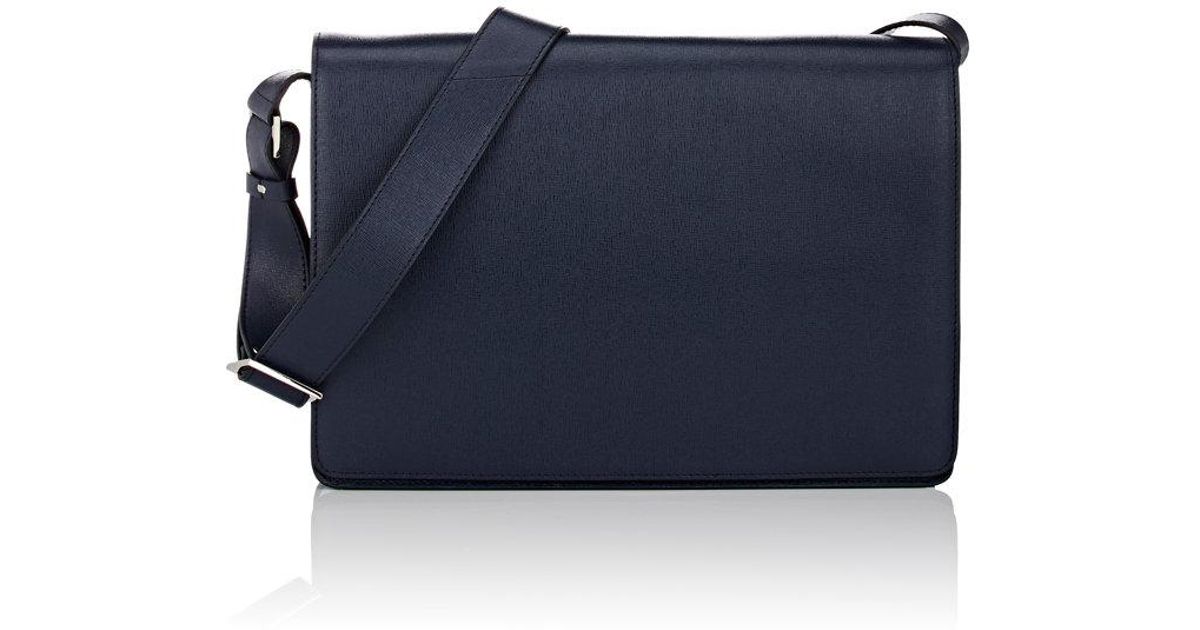 Lyst Barneys New York Messenger Bag In Blue For Men