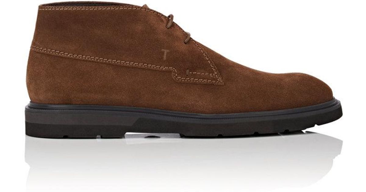 Tod's Suede Chukka Boots in lt.Brown (Brown) for Men Lyst