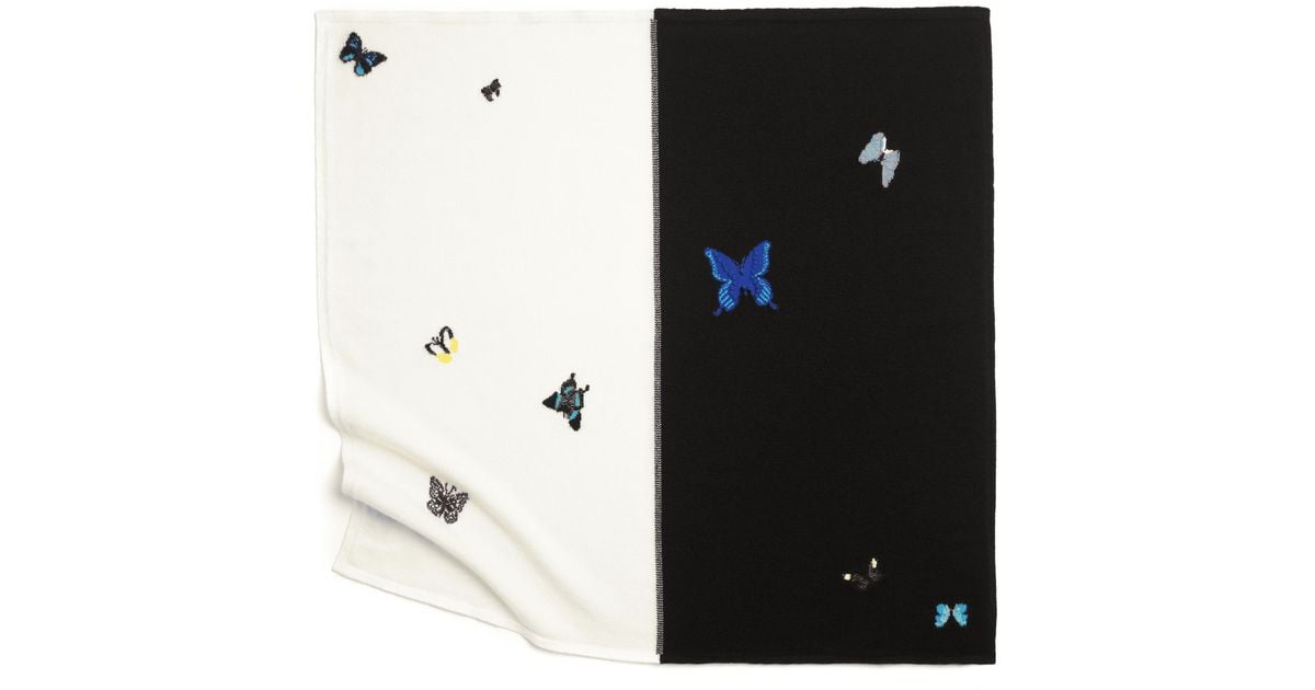 Barrie Butterflies Scarf + Damien Hirst in Black | Lyst