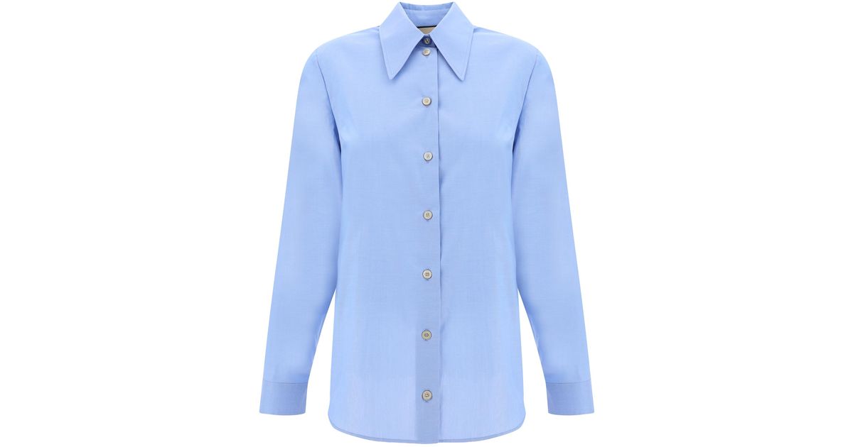 Gucci Shirt in Blue | Lyst