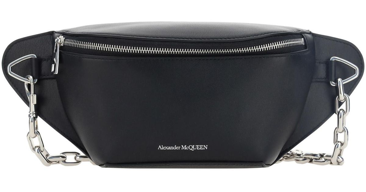 Alexander McQueen Fanny Pack in Black Lyst
