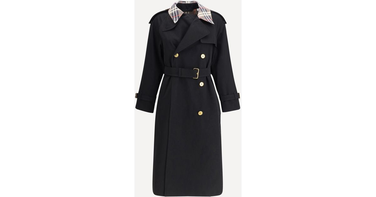 Castleford Trench Coat with Archive Check collar