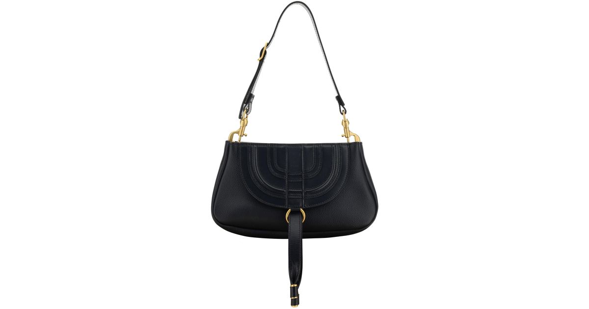 Chloé Chloé - Marcie Shoulder Bag in Black | Lyst