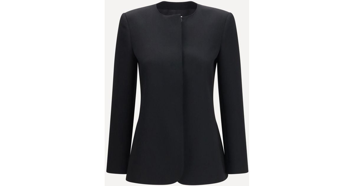 The Row Ihami Wool Jacket in Black | Lyst