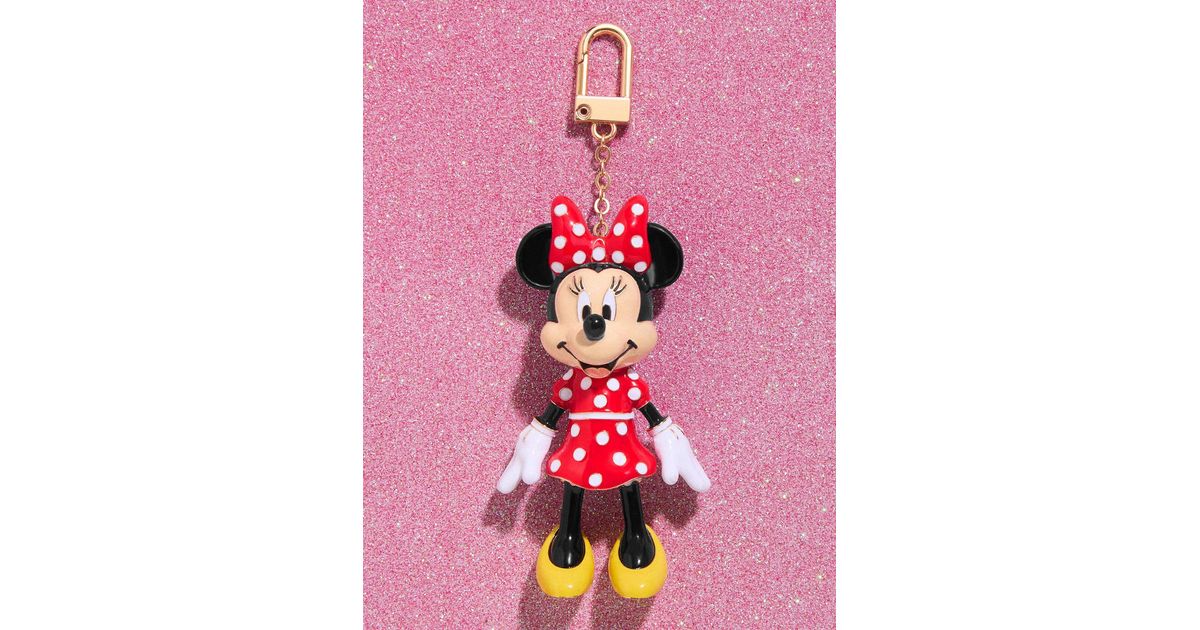BaubleBar Disney Minnie Mouse Enamel Bag Charm in Gray | Lyst