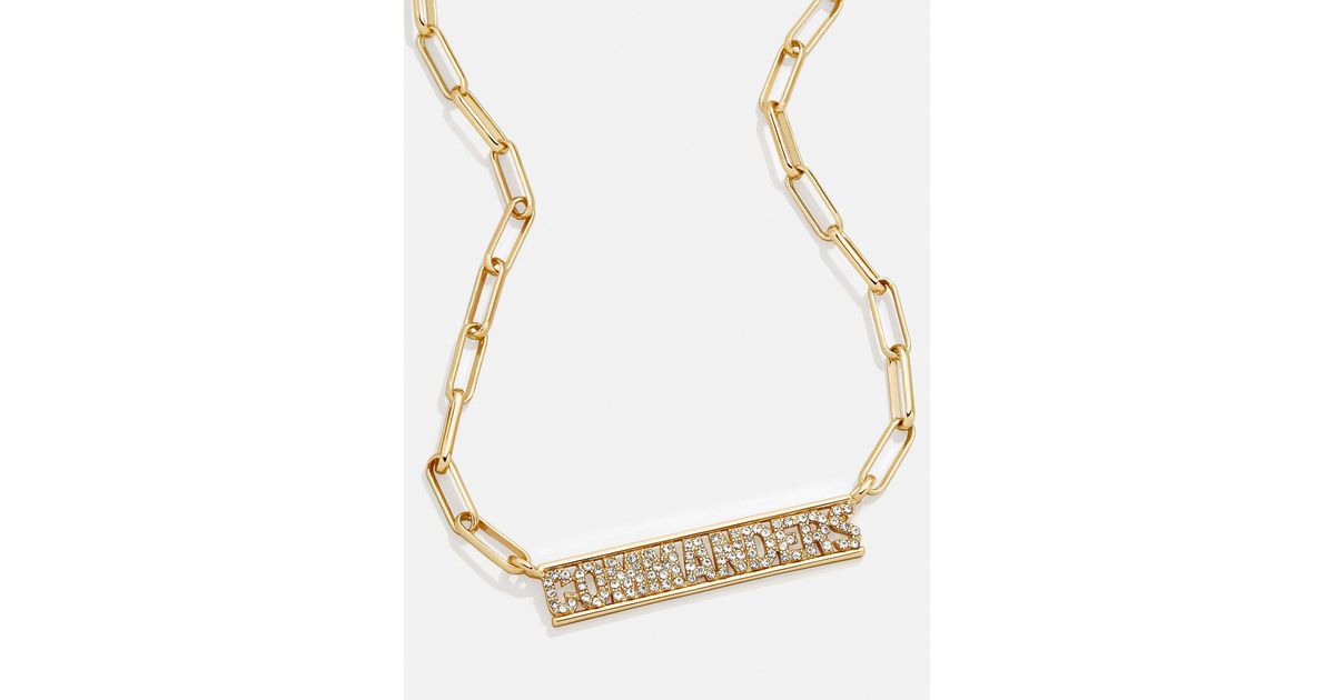 BaubleBar Washington Commanders Nfl Gold Chain Necklace in Metallic ...