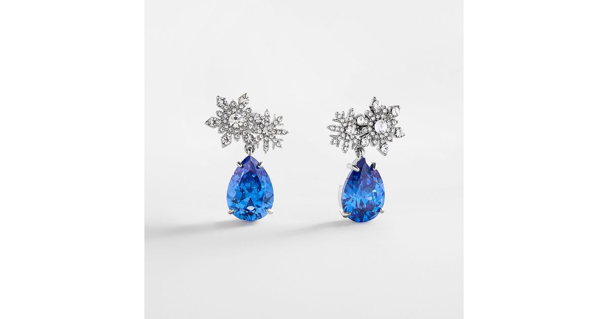 BaubleBar Ice Breaker Snowflake Earrings in Blue | Lyst
