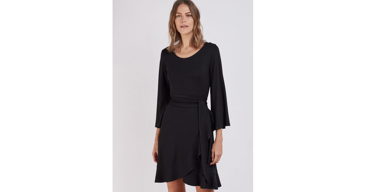 jolene ruffle wrap dress