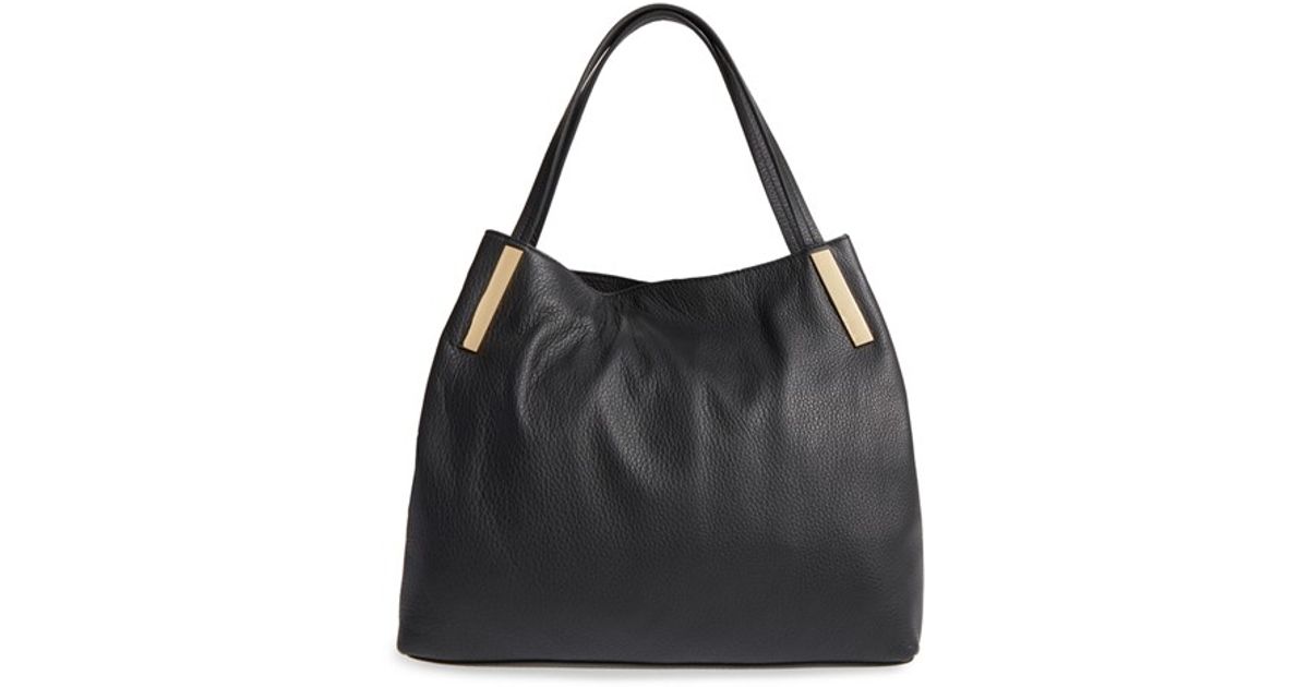 vince camuto teri leather shoulder bag