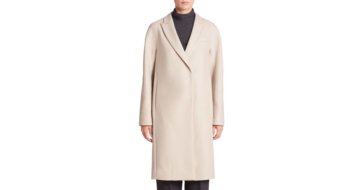 double cashmere coat