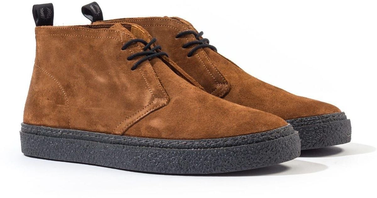 fred perry suede boots mens