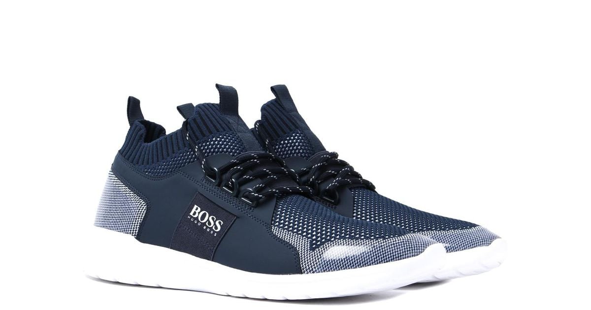 hugo boss knit trainers