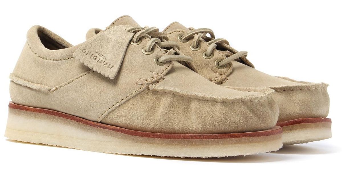 clarks wallace cola suede