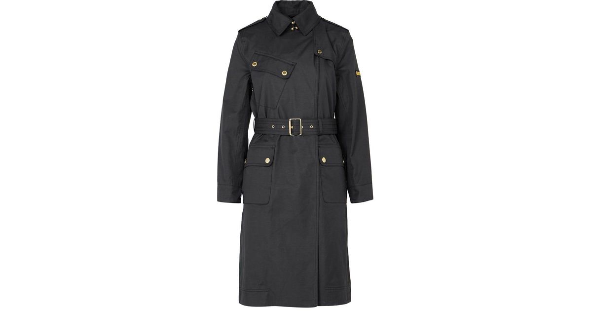 Barbour Cotton Womens Beveridge Waterproof Trench Coat in Black | Lyst