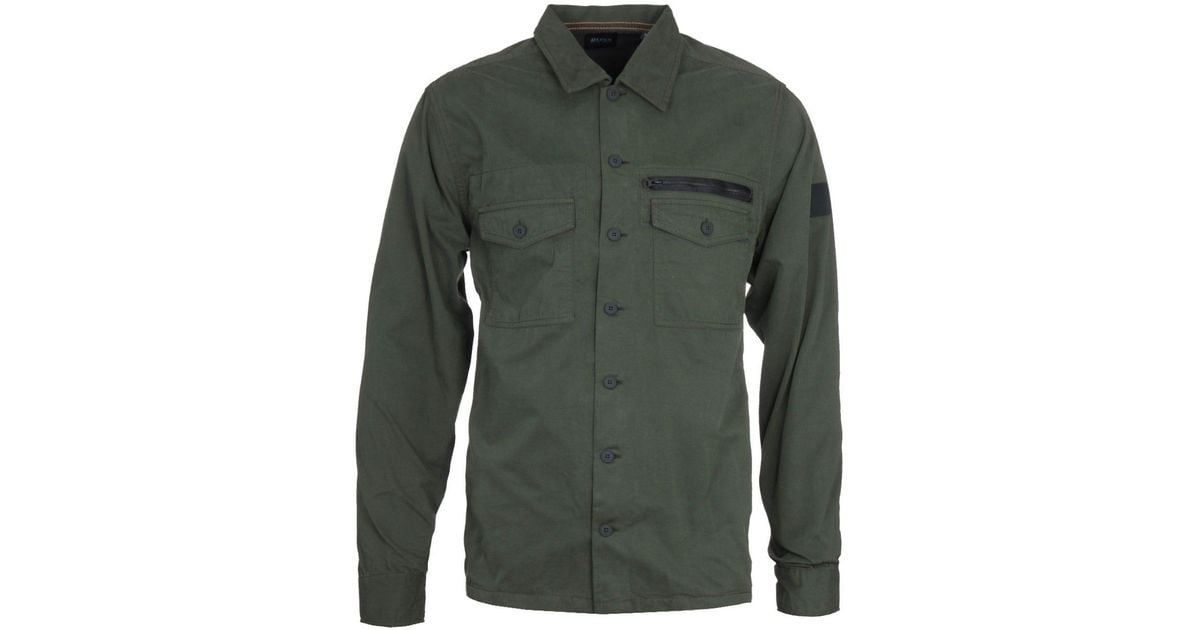 forest green overshirt