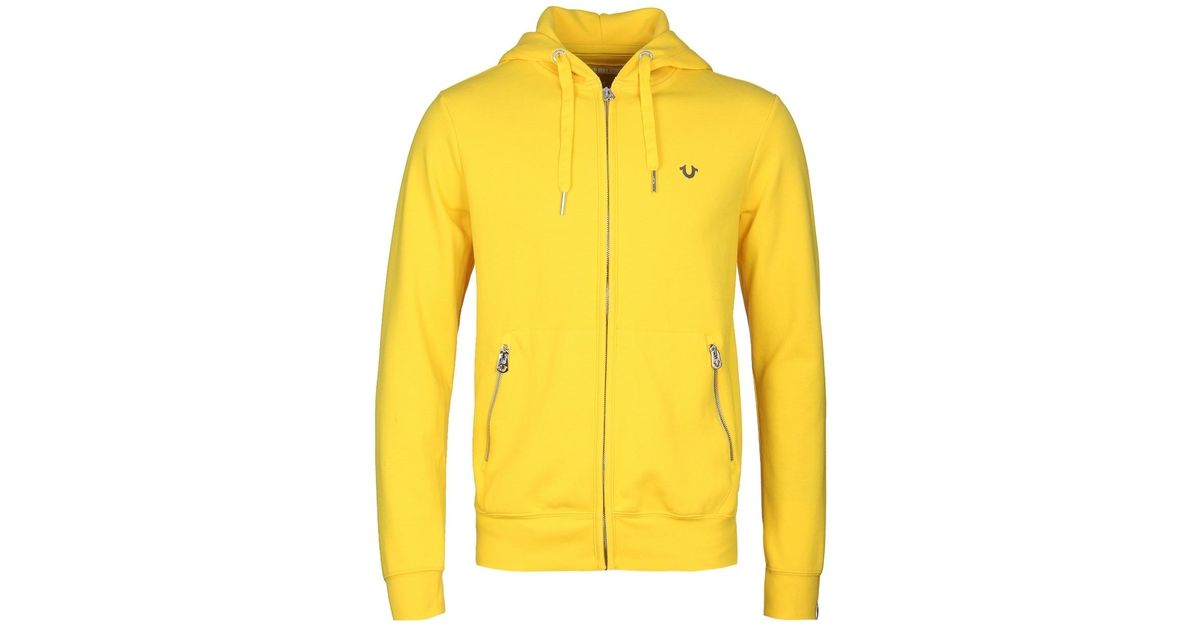 yellow true religion jacket