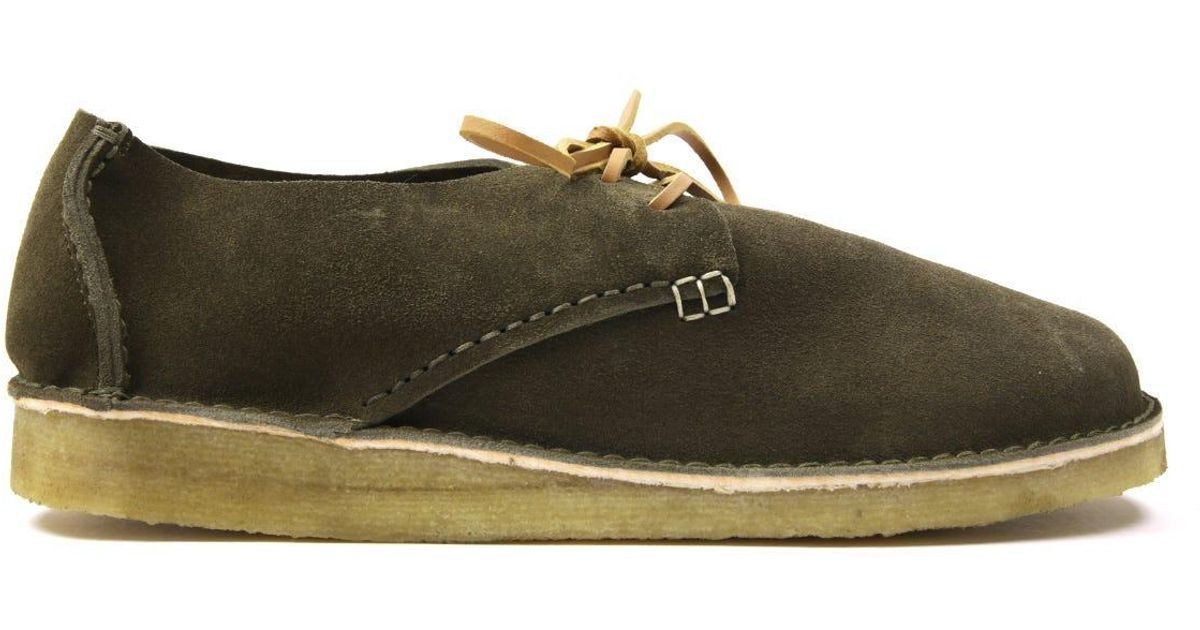 Yogi Footwear X Johnny Marr Rishi Suede Shoes in Green for Men Lyst