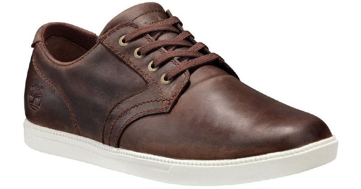 timberland brown fulk lp oxford shoes