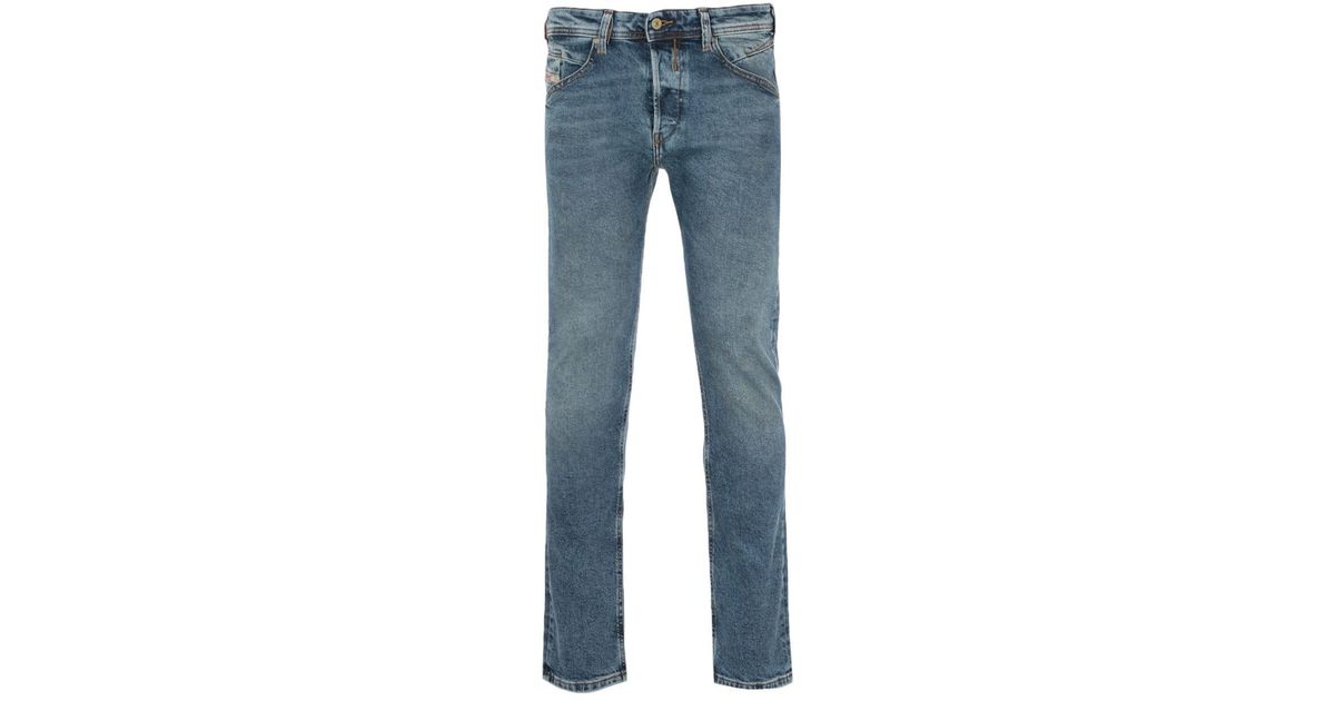 DIESEL Belther-r Slim-tapered Fit Jeans in Blue for Men | Lyst
