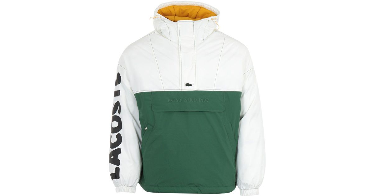 white pullover jacket