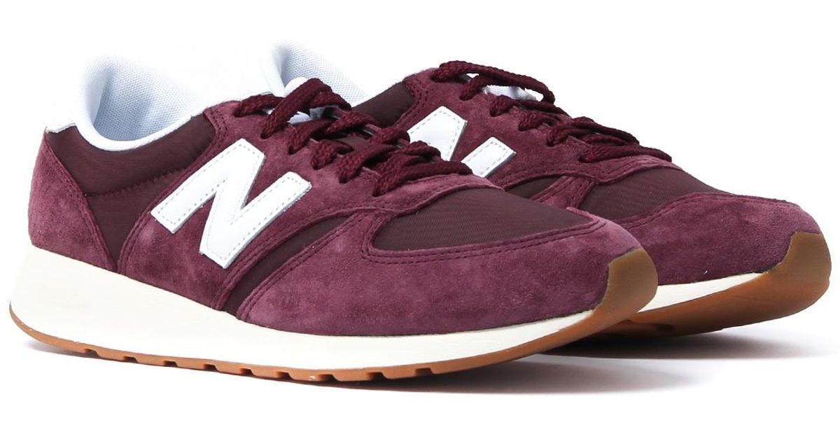 new balance 420 burgundy suede