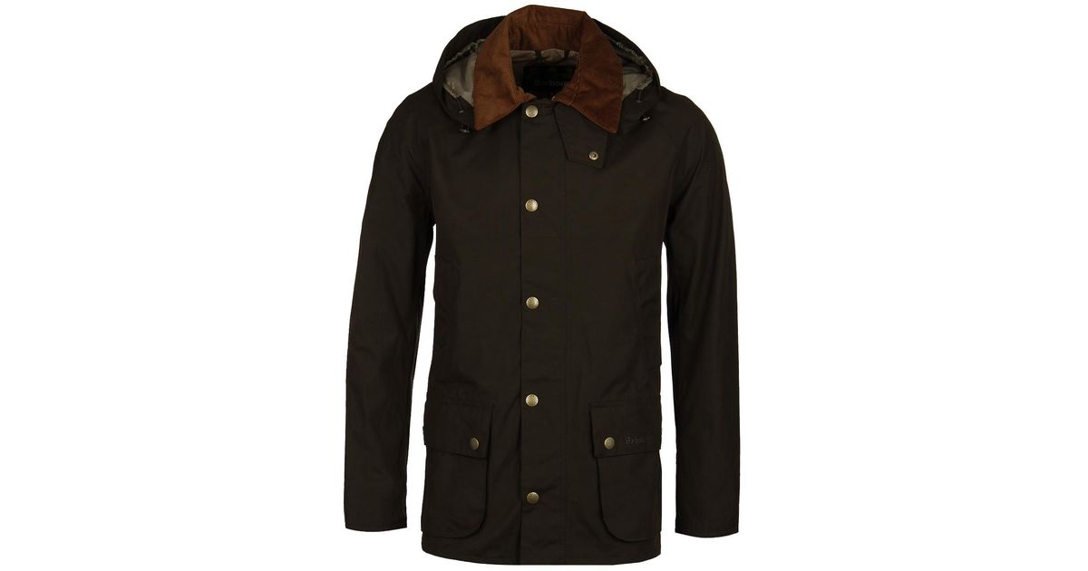 Barbour Cotton Olive Ashby Midas Waterproof Jacket in Green for Men | Lyst
