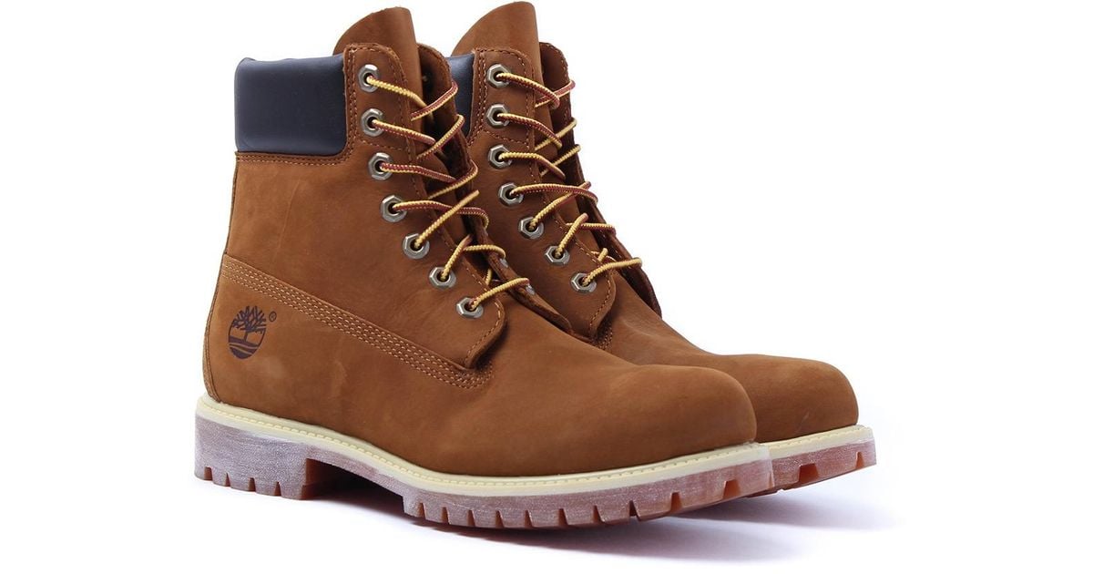 premium 6 inch boot for men in rust