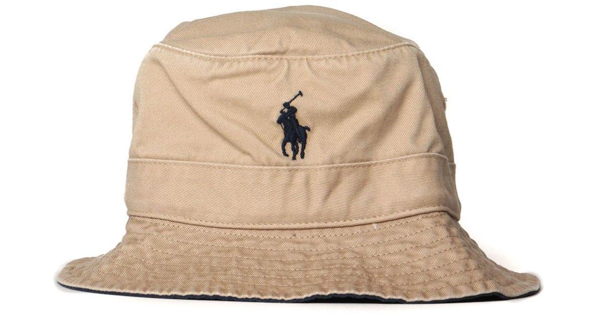 Polo Ralph Lauren Cotton Brown Bucket 