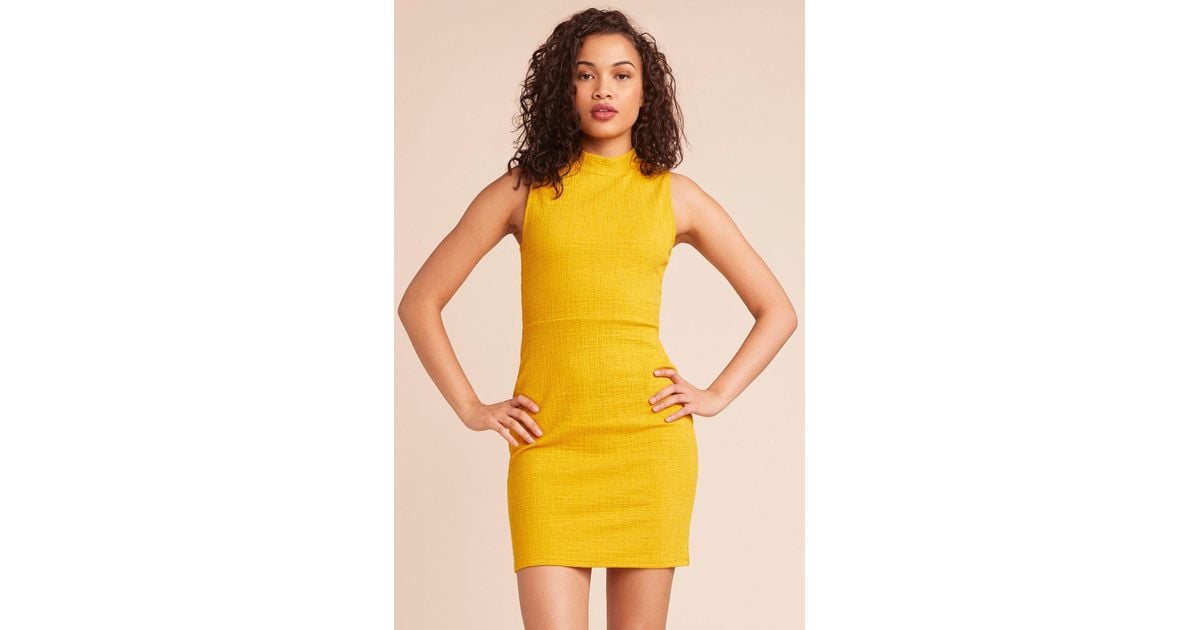 bb dakota yellow dress