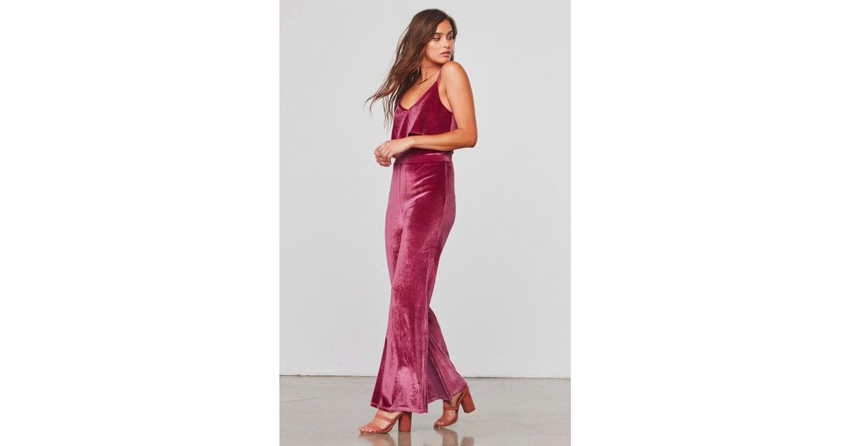 bb dakota velvet jumpsuit