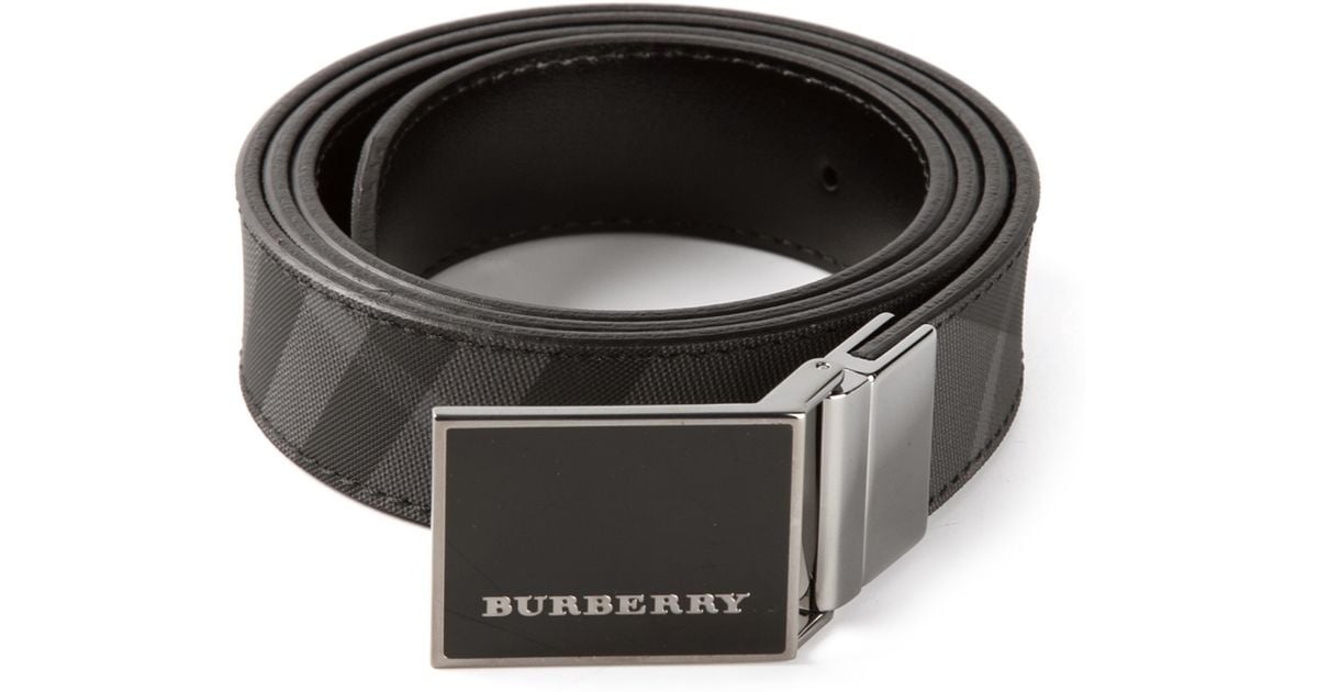 Burberry Beat Check Belt in Black for 