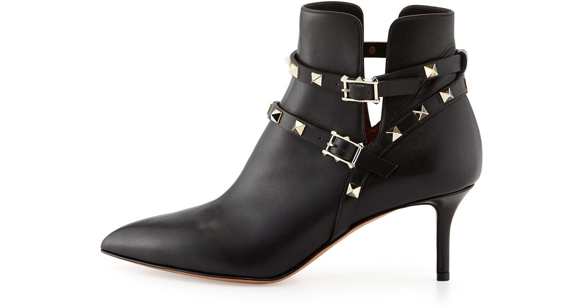 valentino studded booties