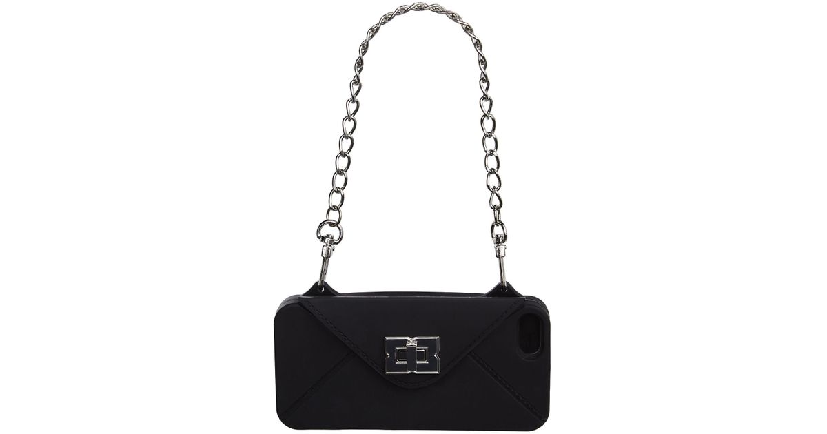 Lyst Bcbgmaxazria Iphone 5 Turn Lock Handbag Case In Black