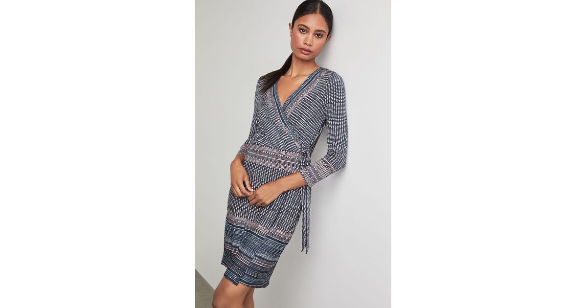 bcbg adele wrap dress
